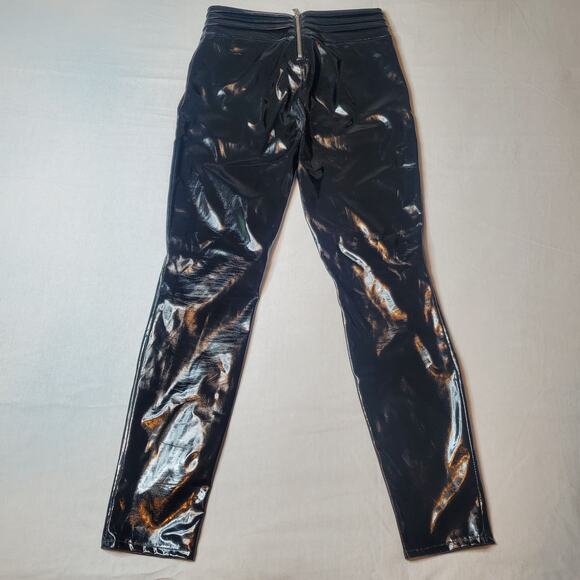 RtA Women's Size 26 Faux Patent Leather Pants Black - Picture 5 of 9